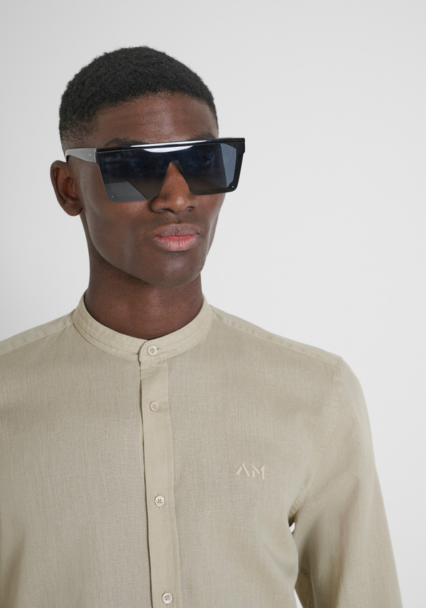 CAMISA SLIM FIT «TOLEDO» EN MEZCLA DE ALGODÓN Y LINO - Antony Morato Online Shop