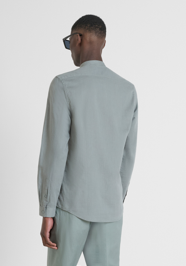 CHEMISE CINTRÉE « TOLEDO » EN COTON MÉLANGÉ À DU LIN - Antony Morato Online Shop