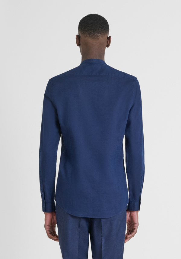 CHEMISE CINTRÉE « TOLEDO » EN COTON MÉLANGÉ À DU LIN - Antony Morato Online Shop