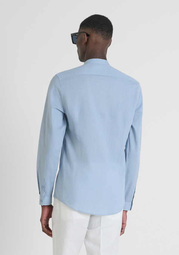 CHEMISE CINTRÉE « TOLEDO » EN COTON MÉLANGÉ À DU LIN - Antony Morato Online Shop