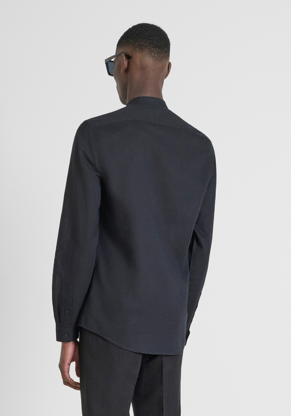 CHEMISE CINTRÉE « TOLEDO » EN COTON MÉLANGÉ À DU LIN - Antony Morato Online Shop