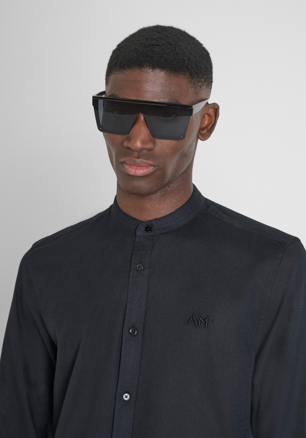CHEMISE CINTRÉE « TOLEDO » EN COTON MÉLANGÉ À DU LIN - Antony Morato Online Shop