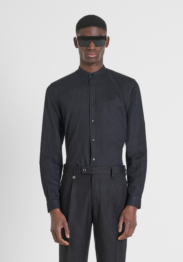 CHEMISE CINTRÉE « TOLEDO » EN COTON MÉLANGÉ À DU LIN - Antony Morato Online Shop
