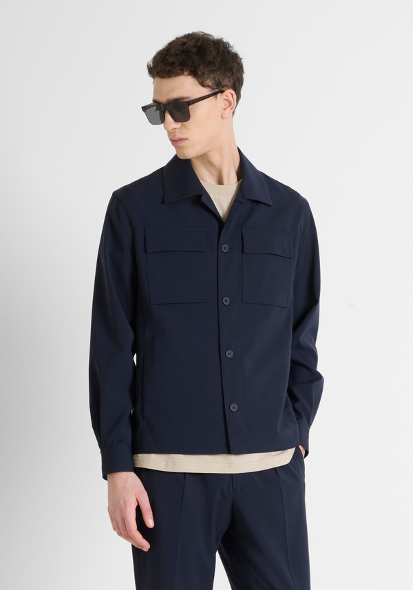 "MELBOURNE" VISCOSE BLEND REGULAR FIT SHIRT - Antony Morato Online Shop