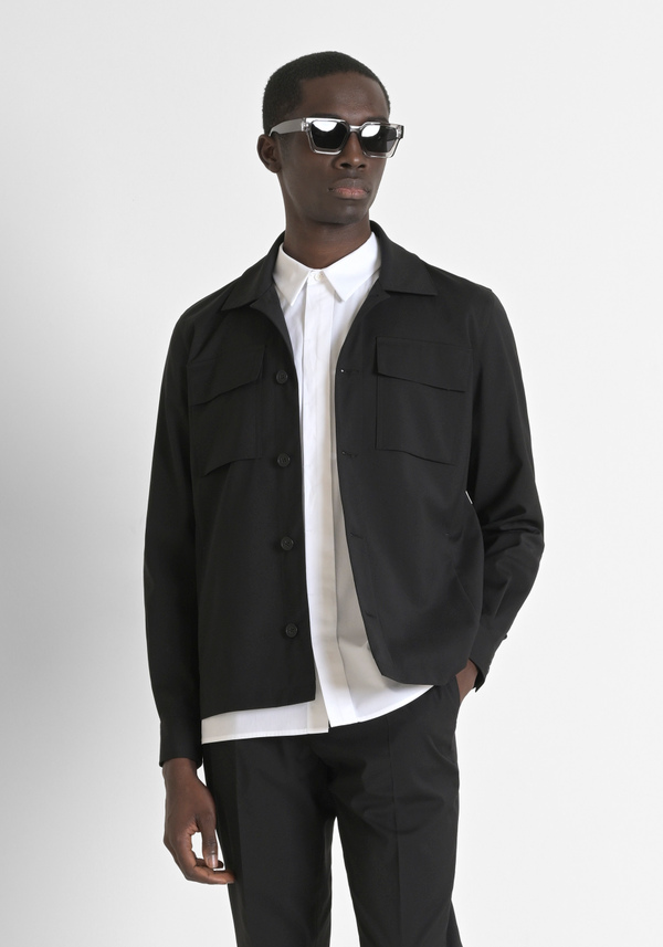 "MELBOURNE" VISCOSE BLEND REGULAR FIT SHIRT - Antony Morato Online Shop