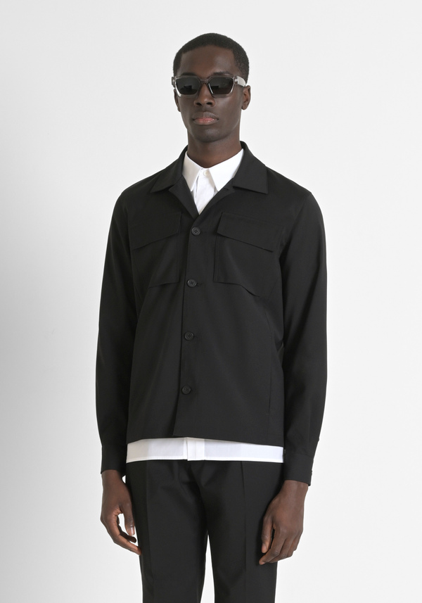 "MELBOURNE" VISCOSE BLEND REGULAR FIT SHIRT - Antony Morato Online Shop