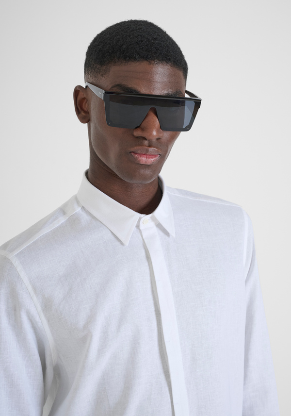 CHEMISE REGULAR FIT « SMIRNE » EN LIN VISCOSE SOFT TOUCH - Antony Morato Online Shop