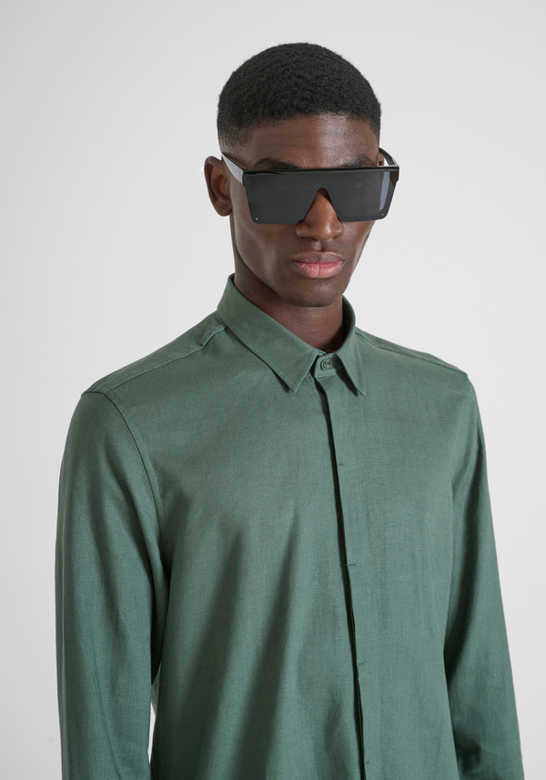 CHEMISE REGULAR FIT « SMIRNE » EN LIN VISCOSE SOFT TOUCH - Antony Morato Online Shop