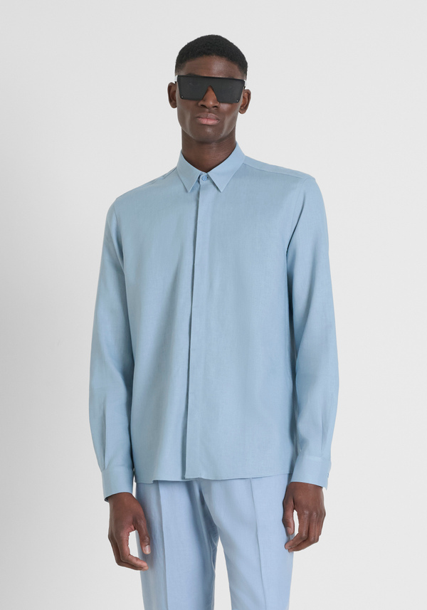CHEMISE REGULAR FIT « SMIRNE » EN LIN VISCOSE SOFT TOUCH - Antony Morato Online Shop