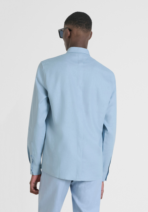 CHEMISE REGULAR FIT « SMIRNE » EN LIN VISCOSE SOFT TOUCH - Antony Morato Online Shop