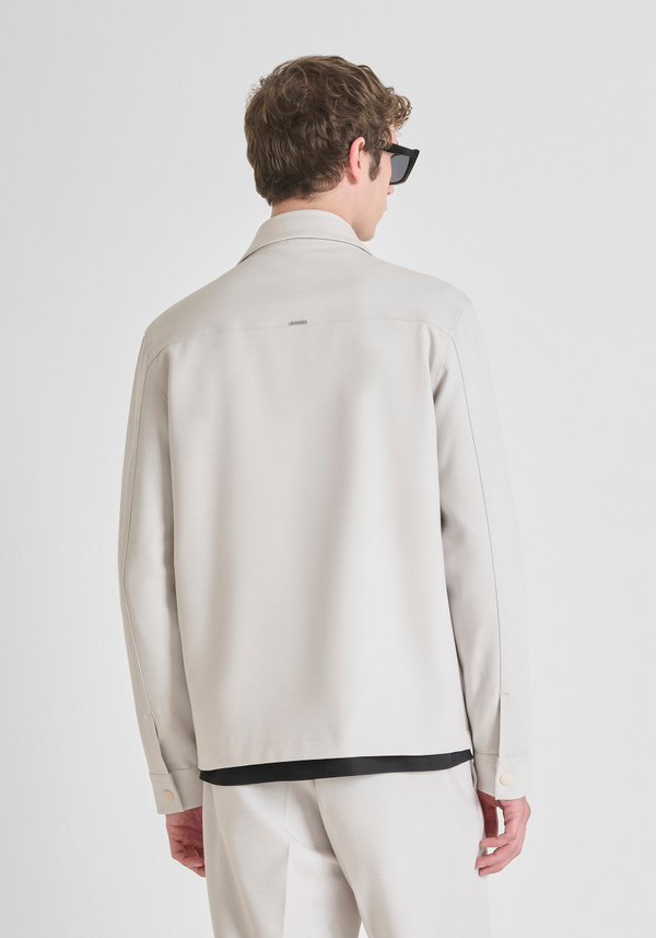 REGULAR FIT SHIRT IN WOOL BLEND - Antony Morato Online Shop