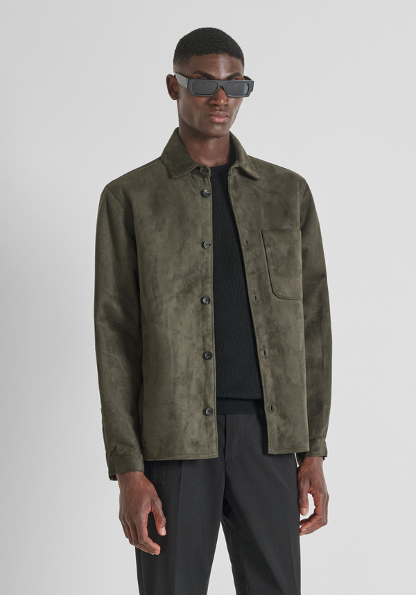 REGULAR FIT SHIRT IN SUEDE EFFECT - Antony Morato Online Shop