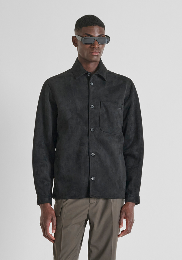 REGULAR FIT SHIRT IN SUEDE EFFECT - Antony Morato Online Shop