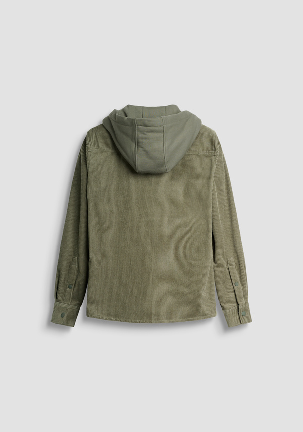 REGULAR FIT SHIRT IN VELVET AND CONTRASTING FABRIC - Antony Morato Online Shop