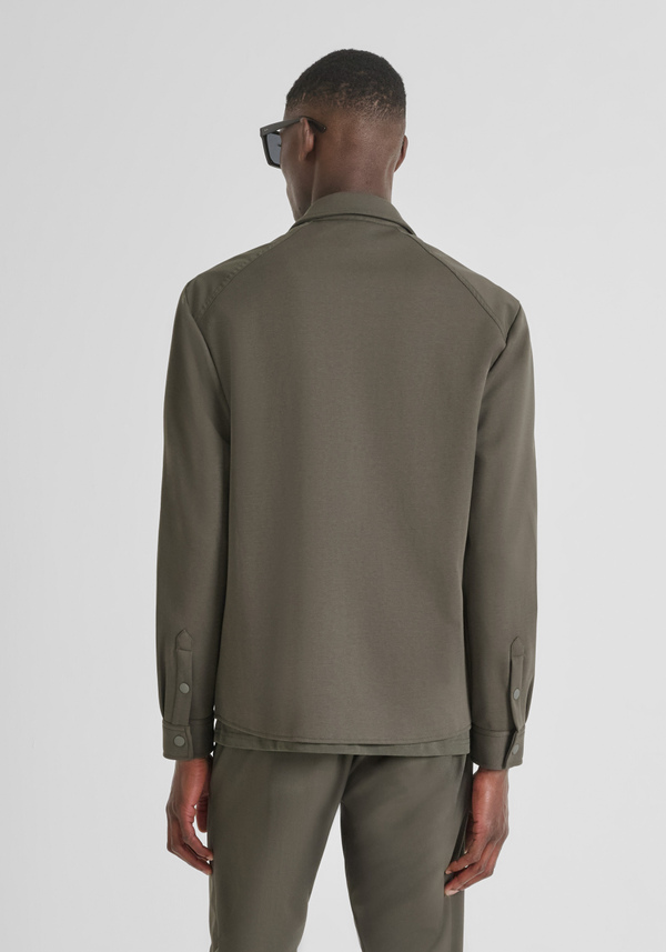 REGULAR FIT SHIRT IN COTTON BLEND WITH CONTRASTING FABRIC - Antony Morato Online Shop
