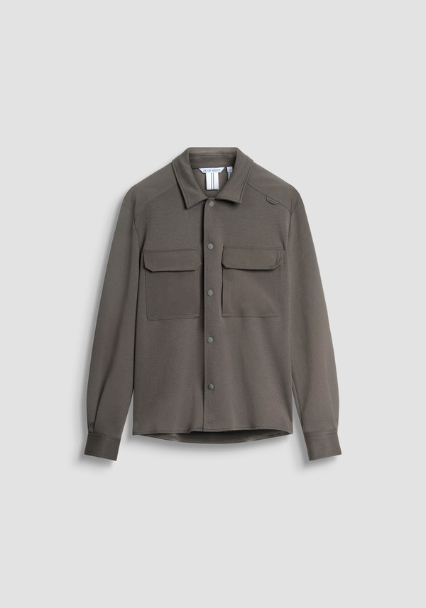 REGULAR FIT SHIRT IN COTTON BLEND WITH CONTRASTING FABRIC - Antony Morato Online Shop
