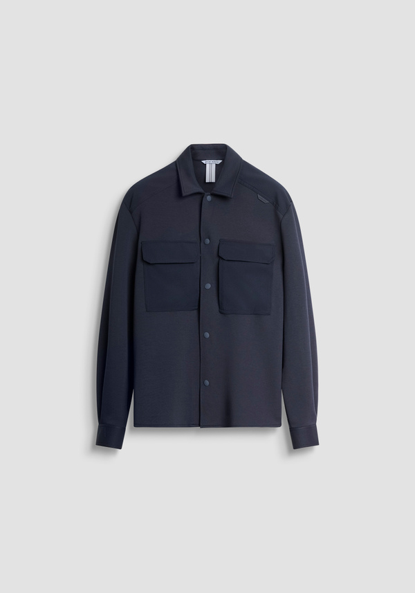 REGULAR FIT SHIRT IN COTTON BLEND WITH CONTRASTING FABRIC - Antony Morato Online Shop
