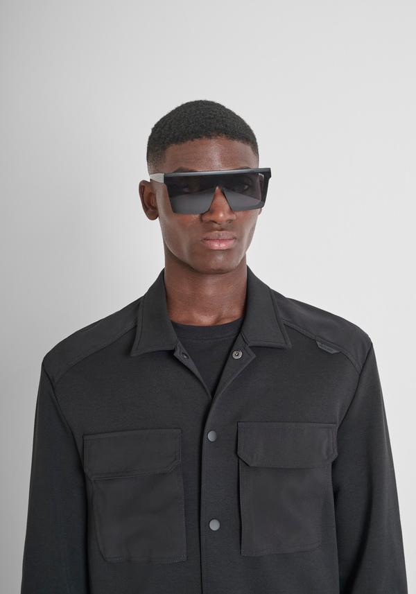 REGULAR FIT SHIRT IN COTTON BLEND WITH CONTRASTING FABRIC - Antony Morato Online Shop