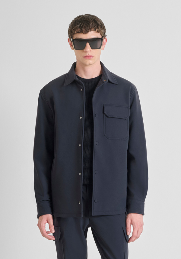 REGULAR FIT SHIRT IN BI-STRETCH TECHNICAL FABRIC WITH DUPONT SORONA ECO-PADDING - Antony Morato Online Shop