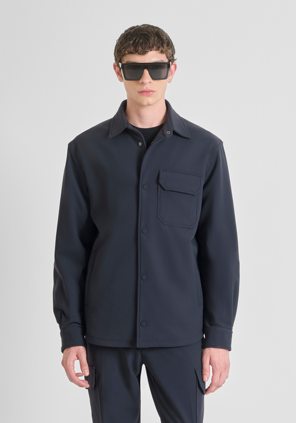 REGULAR FIT SHIRT IN BI-STRETCH TECHNICAL FABRIC WITH DUPONT SORONA ECO-PADDING - Antony Morato Online Shop