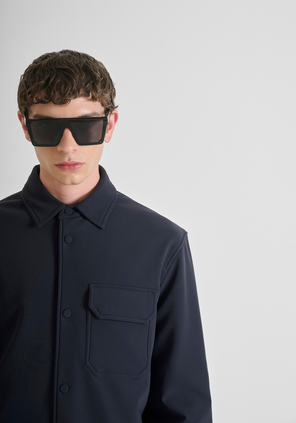 REGULAR FIT SHIRT IN BI-STRETCH TECHNICAL FABRIC WITH DUPONT SORONA ECO-PADDING - Antony Morato Online Shop
