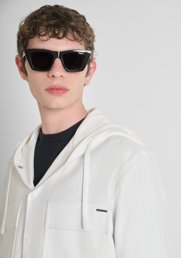 CHEMISE REGULAR FIT AVEC CAPUCHE EN TISSU CONTRASTANT - Antony Morato Online Shop