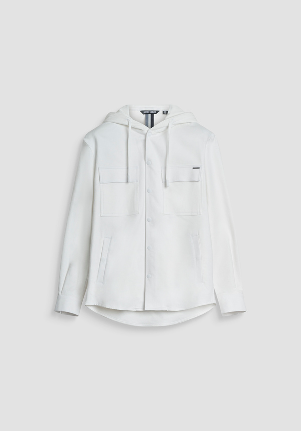 CHEMISE REGULAR FIT AVEC CAPUCHE EN TISSU CONTRASTANT - Antony Morato Online Shop