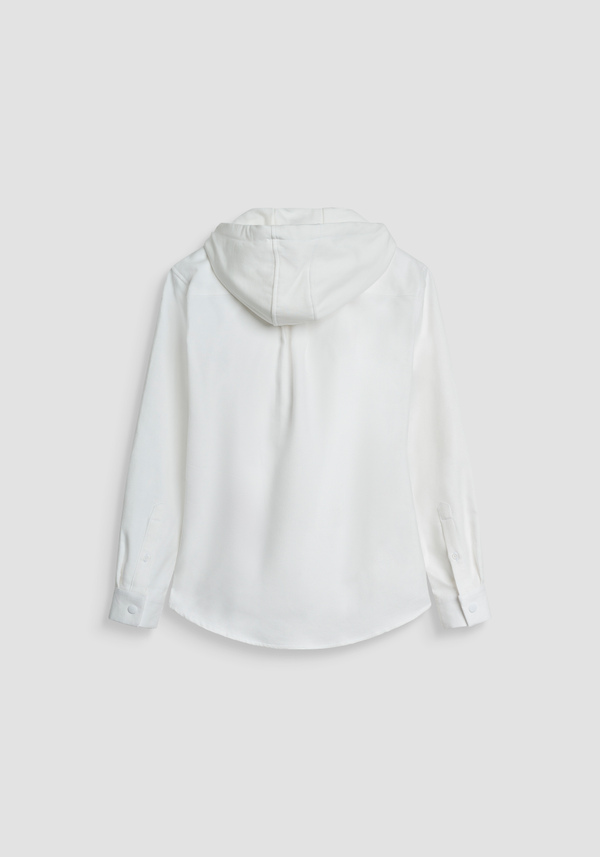 CHEMISE REGULAR FIT AVEC CAPUCHE EN TISSU CONTRASTANT - Antony Morato Online Shop