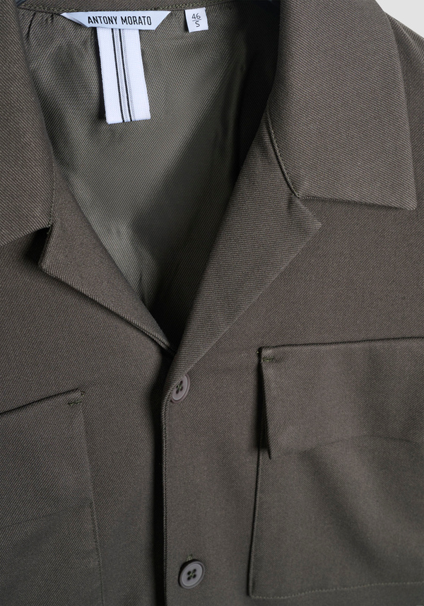 CHEMISE REGULAR FIT EN SERGÉ STRETCH - Antony Morato Online Shop