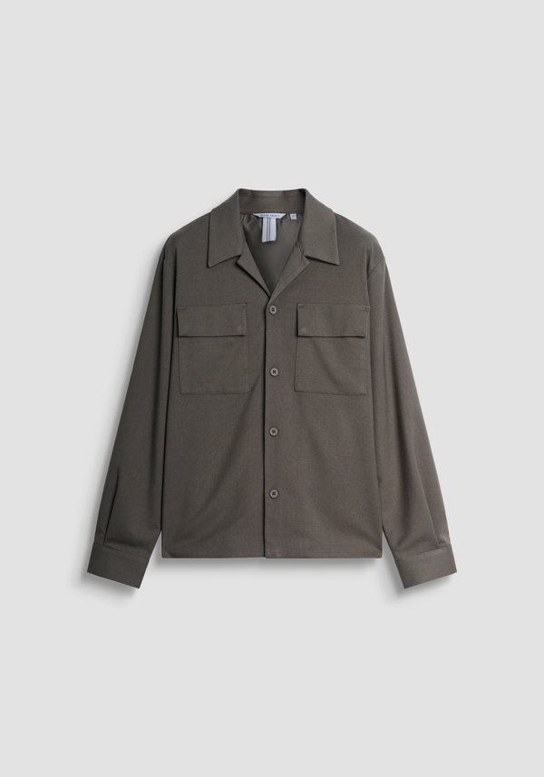 CHEMISE REGULAR FIT EN SERGÉ STRETCH - Antony Morato Online Shop