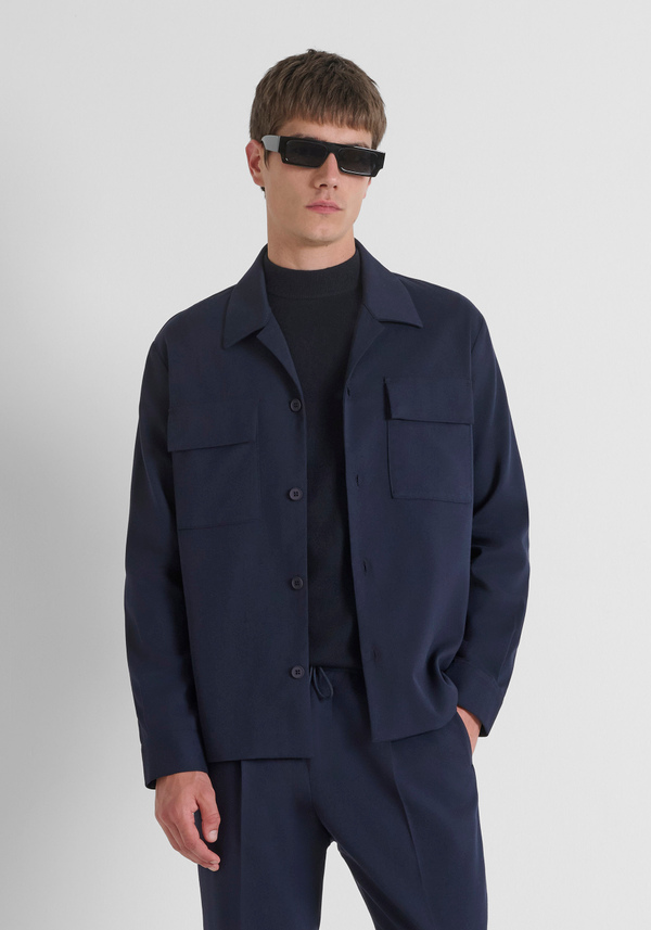 CHEMISE REGULAR FIT EN SERGÉ STRETCH - Antony Morato Online Shop