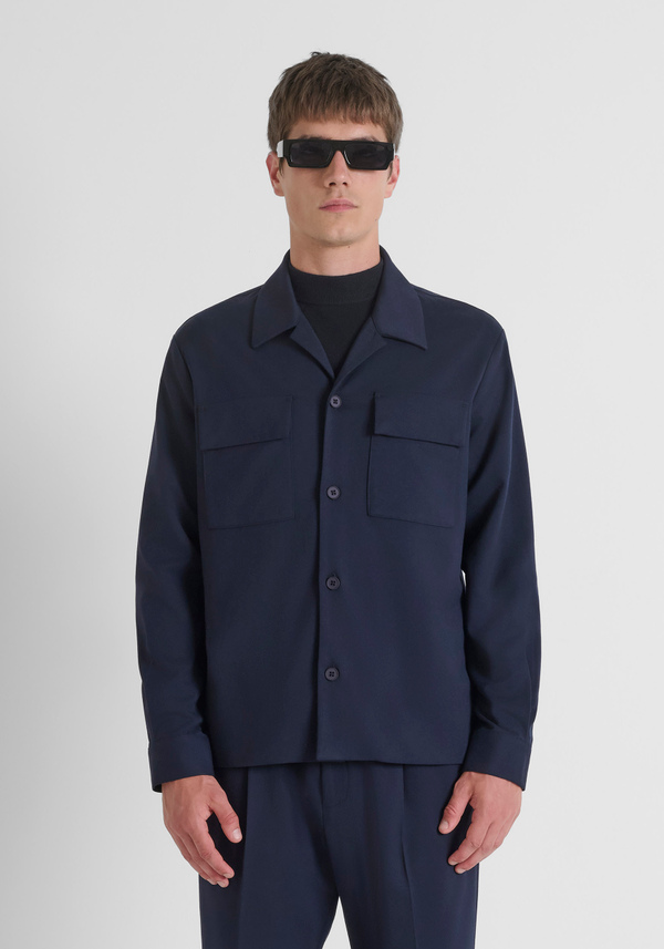 CHEMISE REGULAR FIT EN SERGÉ STRETCH - Antony Morato Online Shop