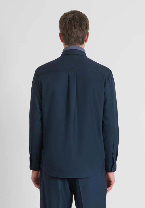 RELAXED FIT SHIRT IN VISCOSE BLEND WARM TOUCH - Antony Morato Online Shop