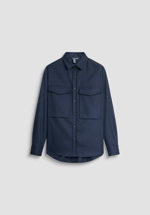 RELAXED FIT SHIRT IN VISCOSE BLEND WARM TOUCH - Antony Morato Online Shop