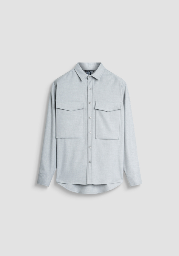 RELAXED FIT SHIRT IN VISCOSE BLEND WARM TOUCH - Antony Morato Online Shop