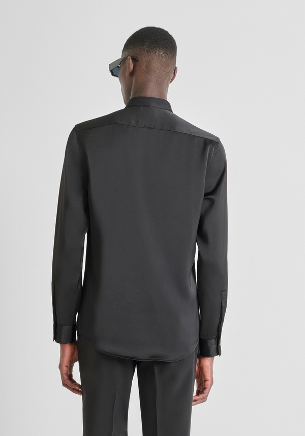 REGULAR FIT "LONDON" SHIRT IN SATEN FABRIC SOFT TOUCH - Antony Morato Online Shop