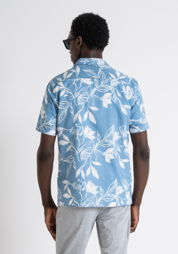 CAMISA RECTA REGULAR «HONOLULU» CON ESTAMPADO FLORAL - Antony Morato Online Shop