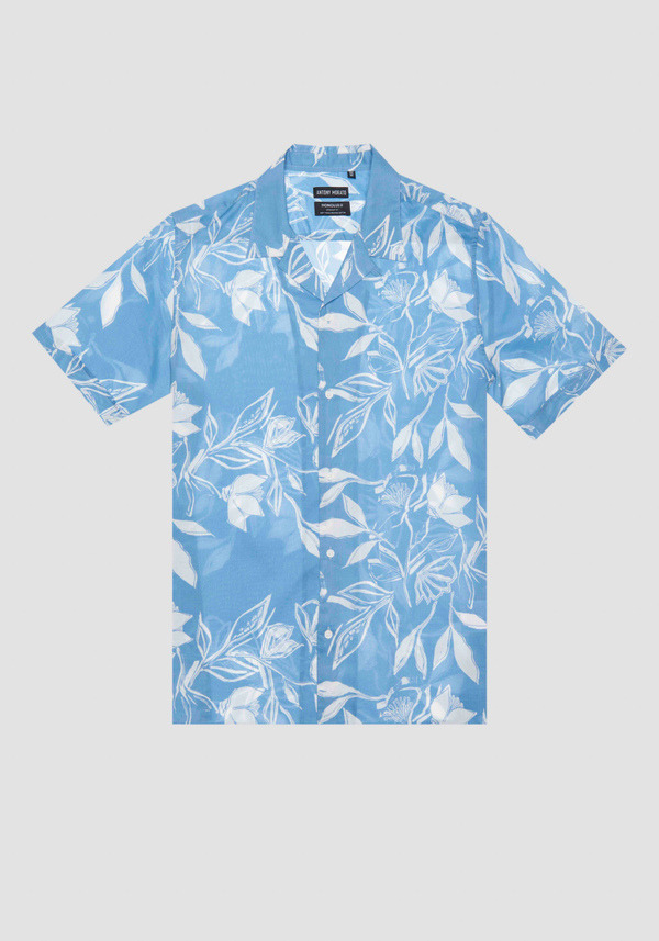 CAMISA RECTA REGULAR «HONOLULU» CON ESTAMPADO FLORAL - Antony Morato Online Shop