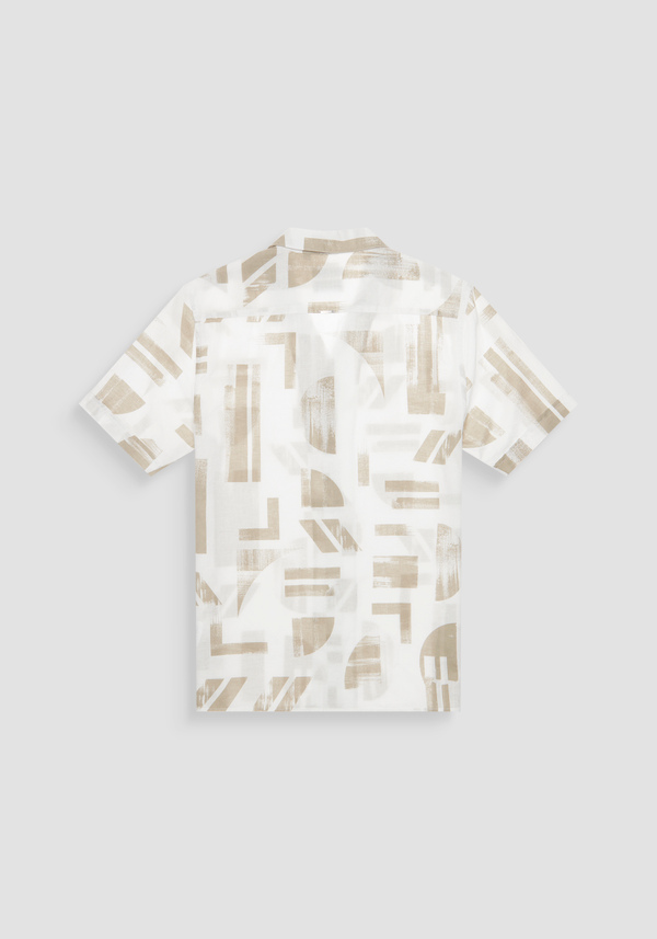 HEMD REGULAR STRAIGHT FIT „HONOLULU“ AUS BEDRUCKTEM LEINEN-MISCHGEWEBE - Antony Morato Online Shop