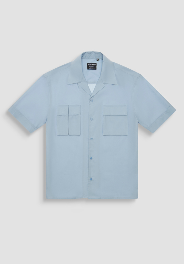 "GRANADA" RELAXED FIT SHIRT WITH SHORT SLEEVES - Antony Morato Online Shop