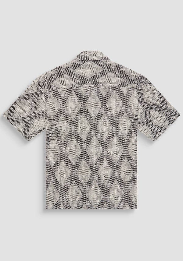 RELAXED FIT COTTON BLEND JACQUARD SHIRT - Antony Morato Online Shop