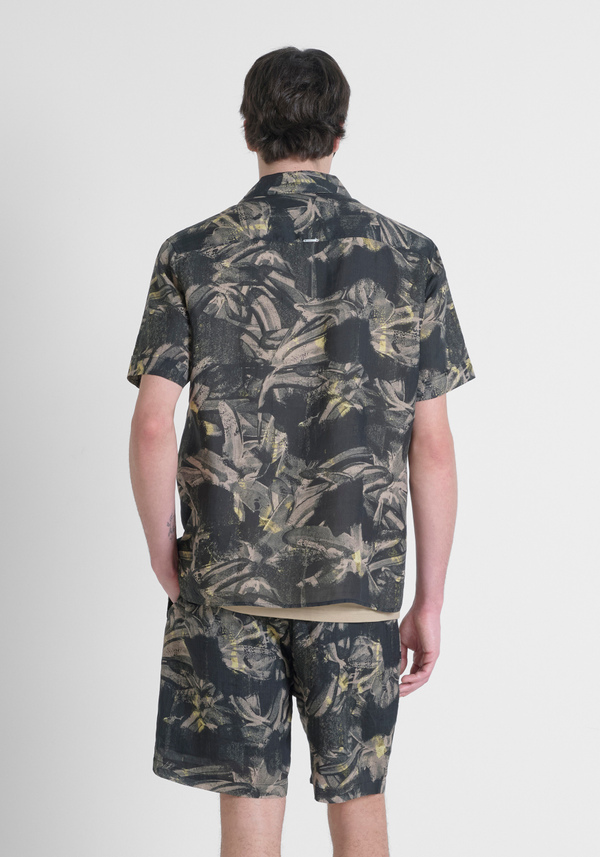 CAMISA REGULAR STRAIGHT FIT «HONOLULU» EN TEJIDO DE RAMIO - Antony Morato Online Shop