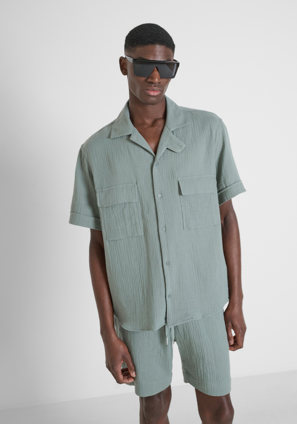 CHEMISE COUPE DÉCONTRACTÉE "NAIROBI" EN COTON DOUX AU TOUCHER - Antony Morato Online Shop