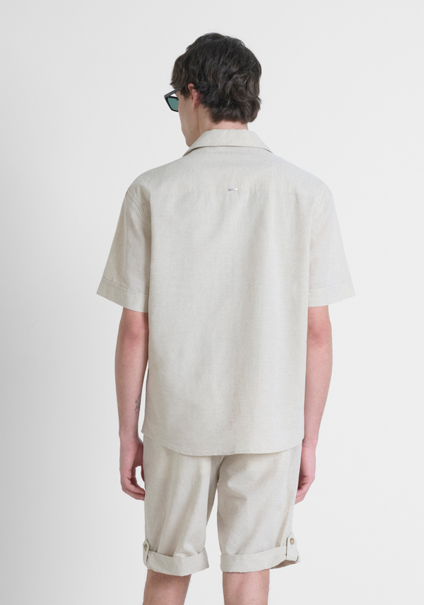 CAMICIA RELAXED FIT "NAIROBI" IN MISTO LINO - Antony Morato Online Shop