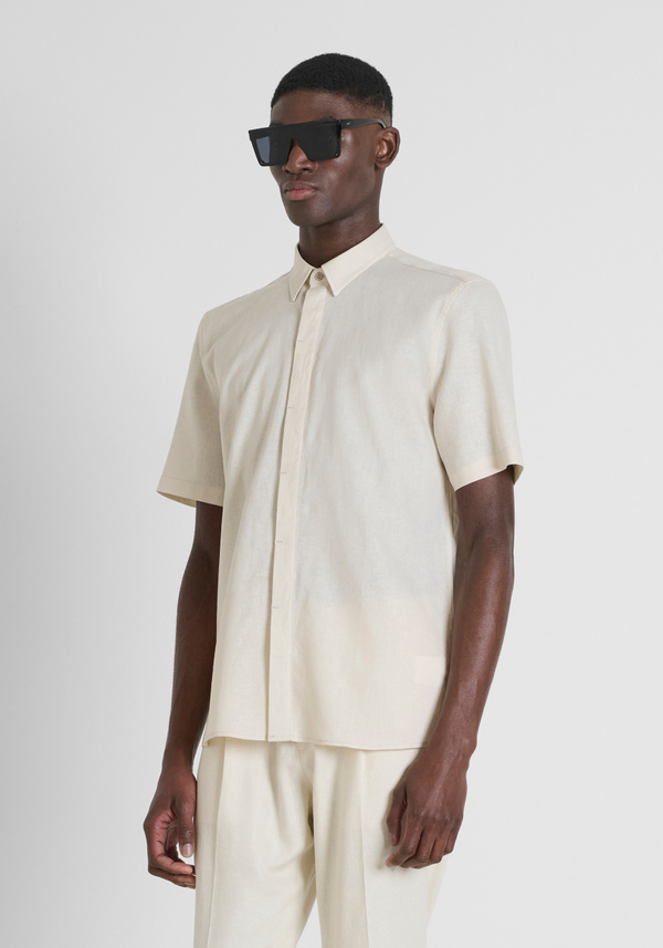 CHEMISE RELAXED FIT EN COTON MÉLANGÉ JACQUARD - Antony Morato Online Shop