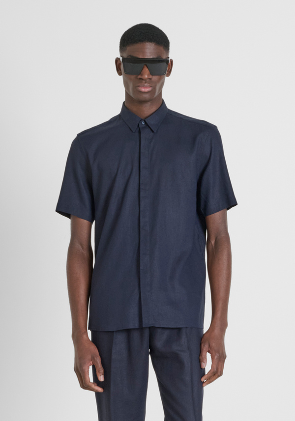 CHEMISE RELAXED FIT EN COTON MÉLANGÉ JACQUARD - Antony Morato Online Shop