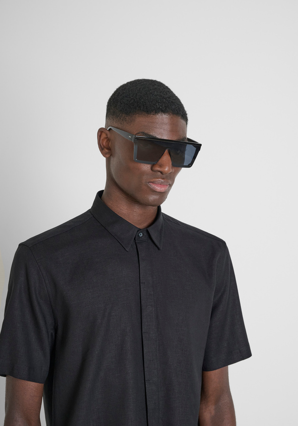 CHEMISE RELAXED FIT EN COTON MÉLANGÉ JACQUARD - Antony Morato Online Shop
