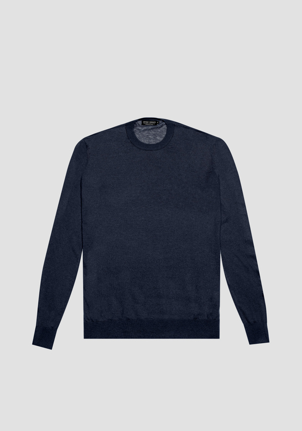 REGULAR FIT SWEATER IN CASHMERE WOOL BLEND YARN - Antony Morato Online Shop