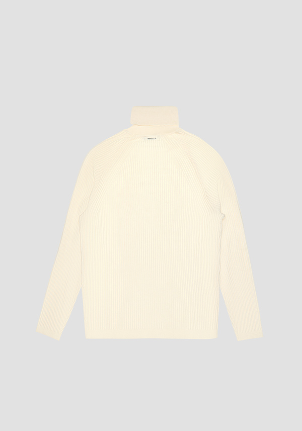PULL COL ROULÉ SUPER SLIM FIT EN MÉLANGE VISCOSE ÉLASTIQUE - Antony Morato Online Shop