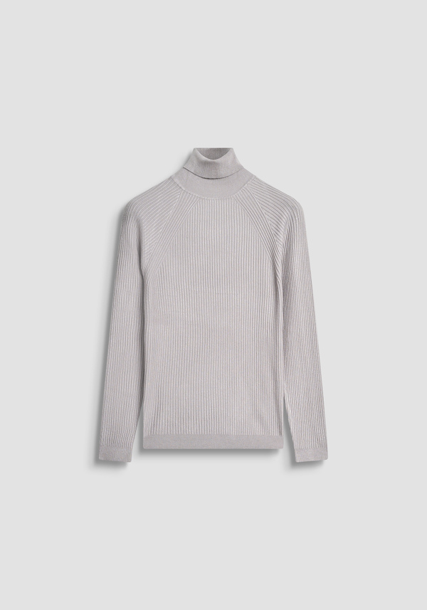 PULL COL ROULÉ SUPER SLIM FIT EN MÉLANGE VISCOSE ÉLASTIQUE - Antony Morato Online Shop